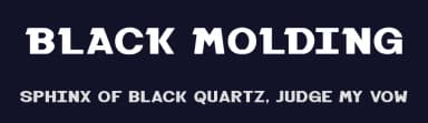 Black Molding by Fikryal studio — Sans Serif Font — thumbnail 2
