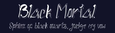 Black Mortal by Yoga Letter — Script Handwritten Font — thumbnail 2