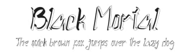 Black Mortal by Yoga Letter — Script Handwritten Font — thumbnail 1