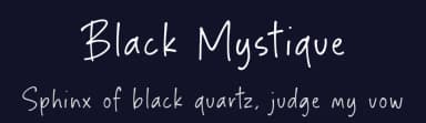 Black Mystique by Timur Type — Script Handwritten Font — thumbnail 2