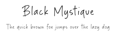 Black Mystique by Timur Type — Script Handwritten Font — thumbnail 1