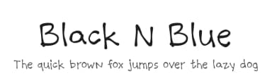 Black N Blue by Steven Joss — Script Handwritten Font — thumbnail 1
