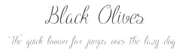 Black Olives by Roland Huse Design — Script Handwritten Font — thumbnail 1