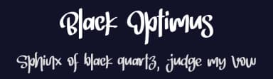 Black Optimus by Letterafa Studio — Script Handwritten Font — thumbnail 2