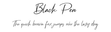 Black Pen by Suzuran San — Script Handwritten Font — thumbnail 1