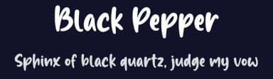 Black Pepper by Graphix Line Studio — Script Handwritten Font — thumbnail 2
