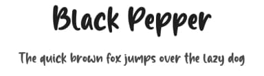 Black Pepper by Graphix Line Studio — Script Handwritten Font — thumbnail 1