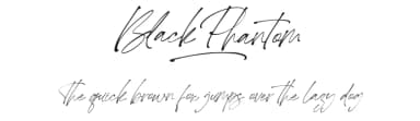 Black Phantom by Måns Grebäck — Script Handwritten Font — thumbnail 1