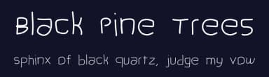 Black Pine Trees by Geronimo Font Studios — Script Handwritten Font — thumbnail 2