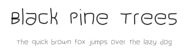 Black Pine Trees by Geronimo Font Studios — Script Handwritten Font — thumbnail 1