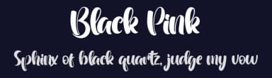 Black Pink by Aveni Letter Type — Script Handwritten Font — thumbnail 2