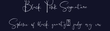 Black Pink Signature by Letterara — Script Handwritten Font — thumbnail 2