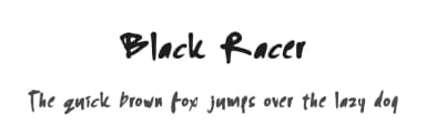 Black Racer by Em Nazar — Script Handwritten Font — thumbnail 1