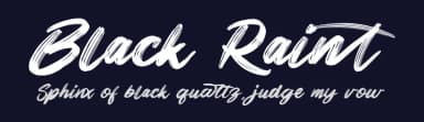 Black Raint by Integritype Studio — Script Handwritten Font — thumbnail 2