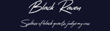 Black Raven by Salamahtype.com — Script Handwritten Font — thumbnail 2