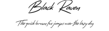 Black Raven by Salamahtype.com — Script Handwritten Font — thumbnail 1