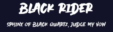 Black Rider by Hanzel Space — Script Handwritten Font — thumbnail 2