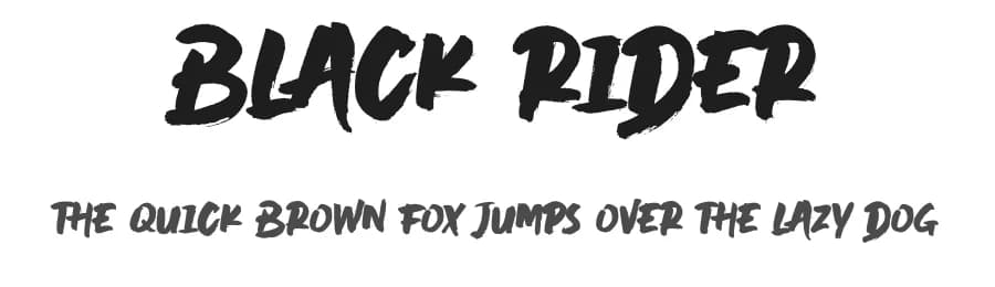Black Rider by Hanzel Space — Script Handwritten Font