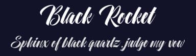 Black Rocket by Octotype  | Thomas Boucherie — Script Handwritten Font — thumbnail 2