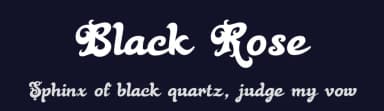 Black Rose by Bright Ideas — Script Handwritten Font — thumbnail 2