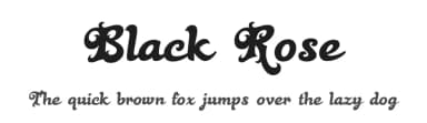 Black Rose by Bright Ideas — Script Handwritten Font — thumbnail 1