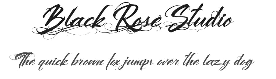 Black Rose Studio by BlackFridayFont FMF — Script Handwritten Font