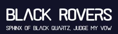 Black Rovers by Pandan Wangi — Sans Serif Font — thumbnail 2