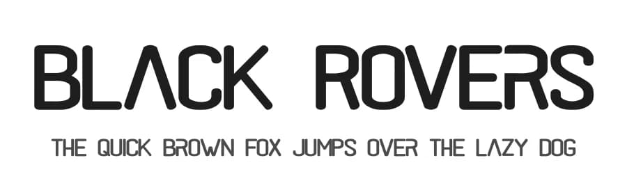 Black Rovers by Pandan Wangi — Sans Serif Font