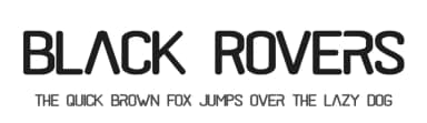 Black Rovers by Pandan Wangi — Sans Serif Font — thumbnail 1