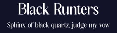 Black Runters by Storytype Studio — Serif Font — thumbnail 2