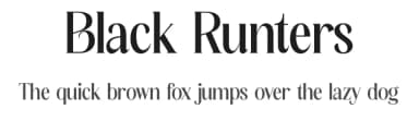Black Runters by Storytype Studio — Serif Font — thumbnail 1