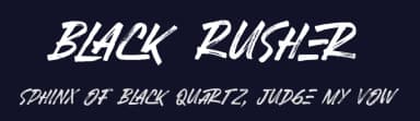 Black Rusher by Alpaprana Studio — Script Handwritten Font — thumbnail 2