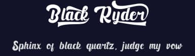 Black Ryder by Naharstd — Script Handwritten Font — thumbnail 2
