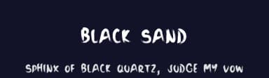 Black Sand by Zansari — Script Handwritten Font — thumbnail 2