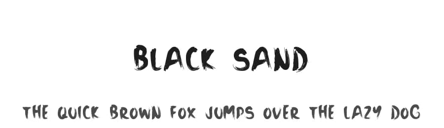 Black Sand by Zansari — Script Handwritten Font