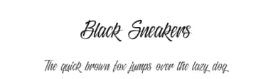 Black Sneakers by Cat.B — Script Handwritten Font — thumbnail 1
