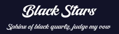 Black Stars by Sign Studio — Script Handwritten Font — thumbnail 2