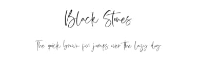 Black Stones by Aestherica Studio — Script Handwritten Font — thumbnail 1