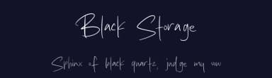 Black Storage by MJType — Script Handwritten Font — thumbnail 2