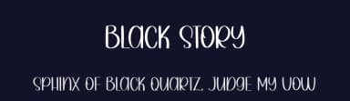 Black Story by Belina Studio — Script Handwritten Font — thumbnail 2