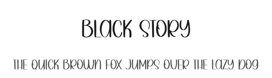 Black Story by Belina Studio — Script Handwritten Font
