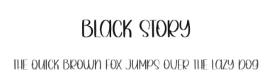 Black Story by Belina Studio — Script Handwritten Font — thumbnail 1