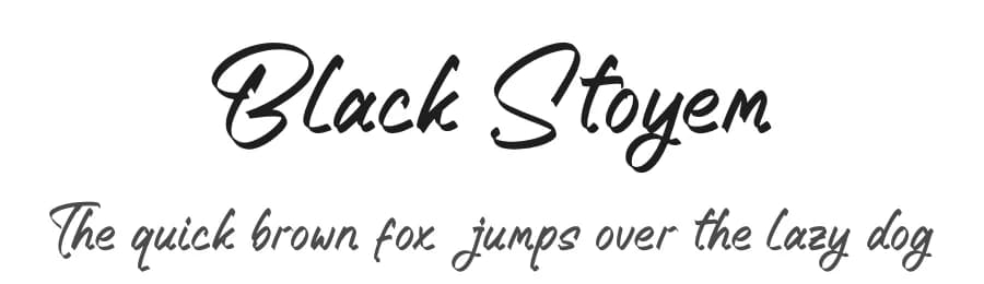 Black Stoyem by Letterena Studios — Script Handwritten Font