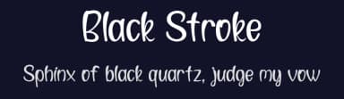 Black Stroke by Cris Designs — Script Handwritten Font — thumbnail 2