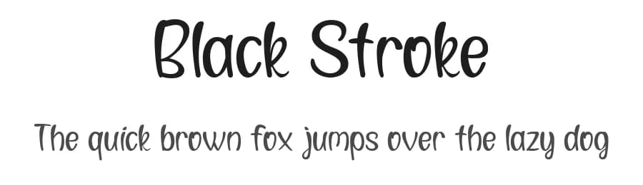 Black Stroke by Cris Designs — Script Handwritten Font — preview 1