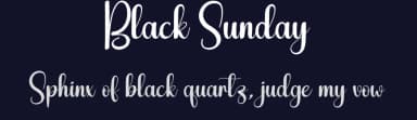 Black Sunday by Scratchones — Script Handwritten Font — thumbnail 2