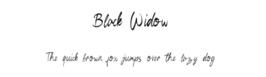 Black Widow by Youthlabs Studio — Script Handwritten Font — thumbnail 1