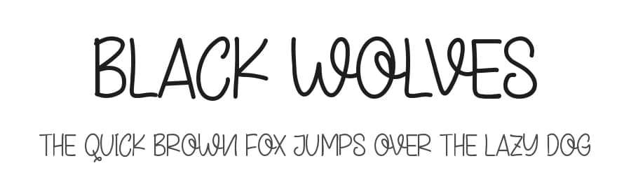Black Wolves by Letterafa Studio — Script Handwritten Font
