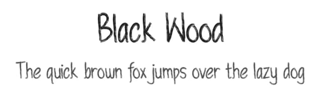 Black Wood by Febryl Arully — Script Handwritten Font