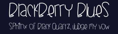 Blackberry Blues by Des Gomez — Script Handwritten Font — thumbnail 2